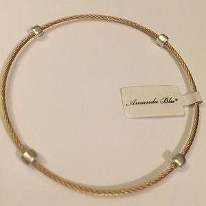 Amanda Blu Heart Felt Emotions 2 toned bracelet